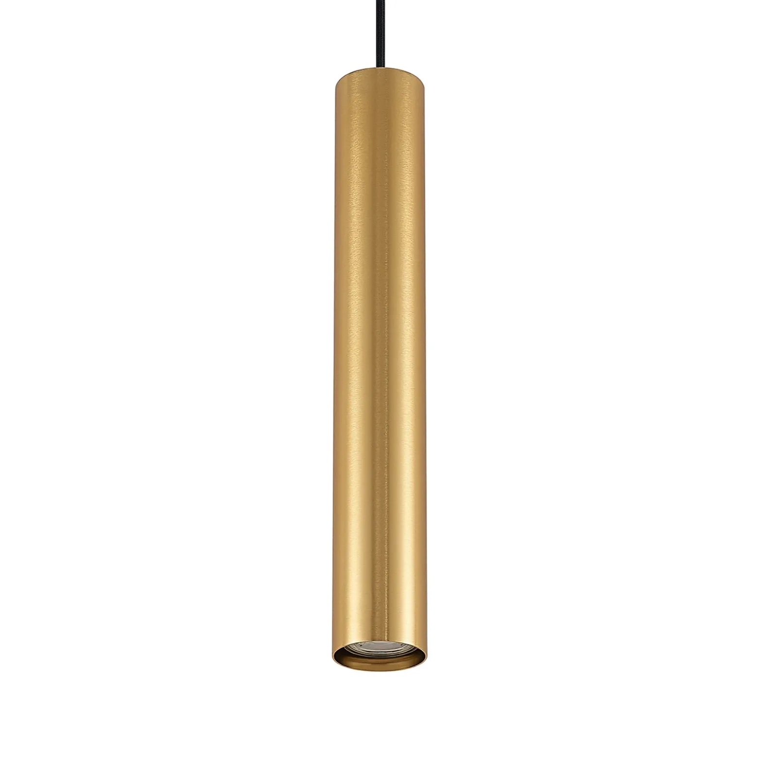 Lámpara colgante Lindby Linaro, 40 cm, dorada, monofásica, GU10
