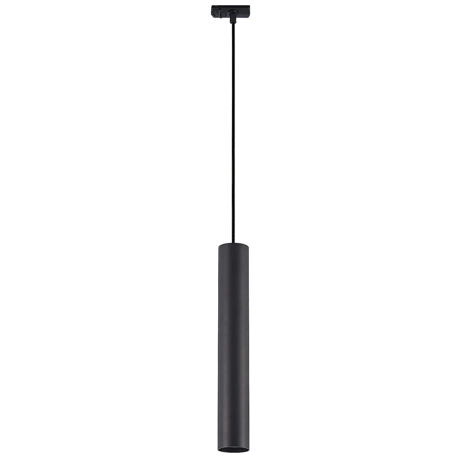 Lámpara colgante Lindby Linaro, 40 cm, negra, 1 fase, GU10