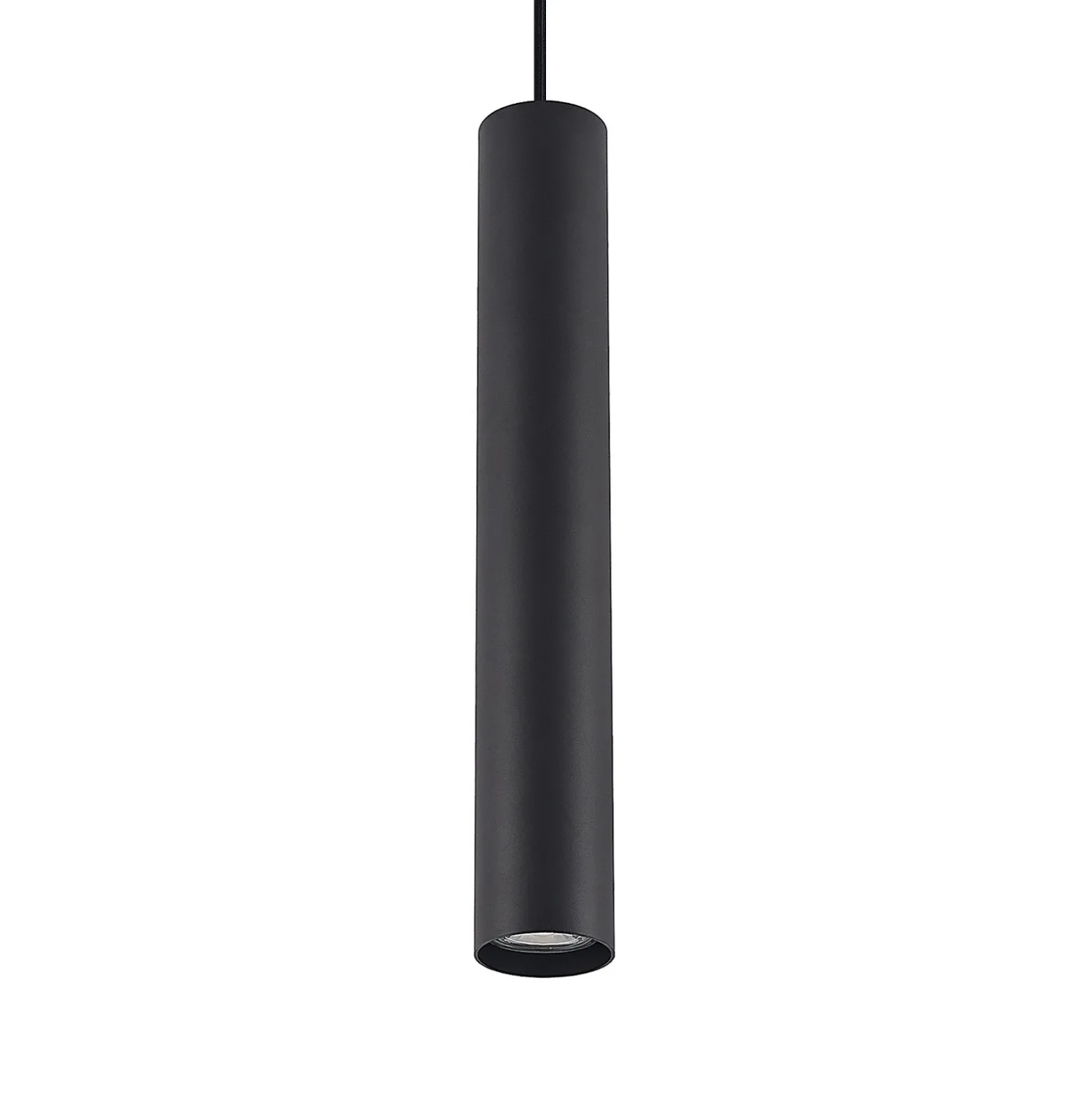 Lámpara colgante Lindby Linaro, 40 cm, negra, 1 fase, GU10