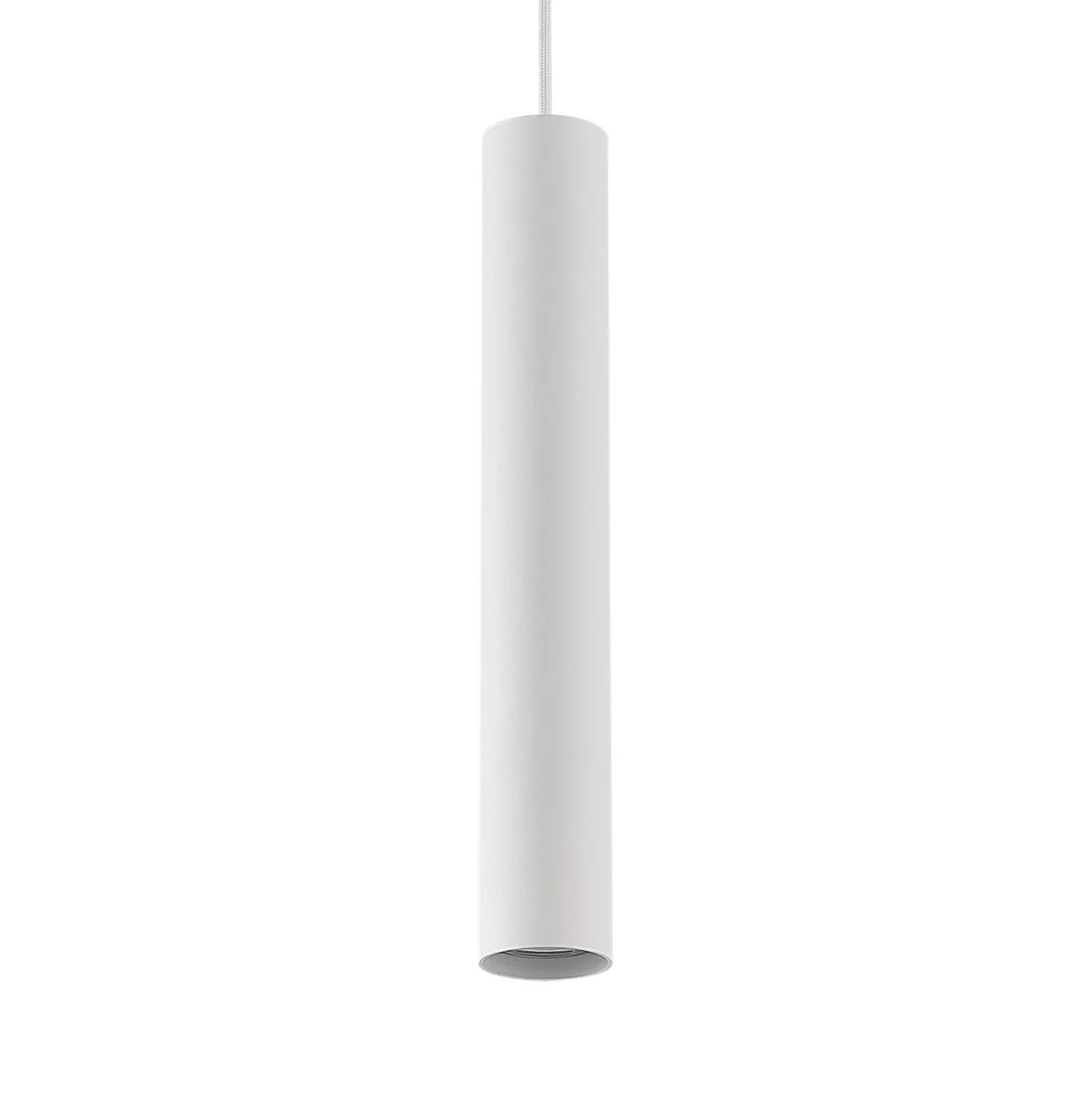 Lámpara colgante Lindby Linaro, 40 cm, blanca, monofásica, GU10
