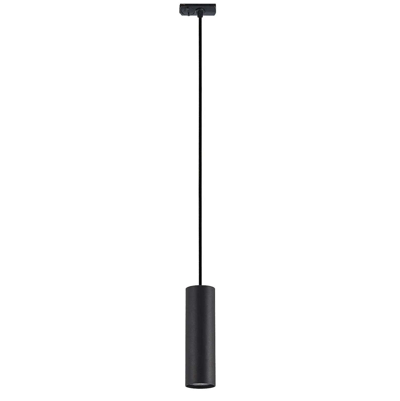Lámpara colgante Lindby Linaro, 20 cm, negra, 1 fase, GU10