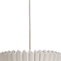 Lámpara colgante Lindby Magali, blanca, papel, Ø 45 cm, E27