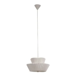 Lámpara colgante Lindby Magali, blanca, papel, Ø 45 cm, E27