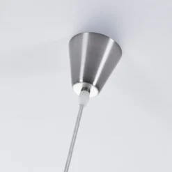 Lámpara colgante Lindby Marike, Ø 35 cm, blanca, cristal, globo, E27