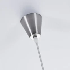 Lámpara colgante Lindby Marike, Ø 40 cm, blanca, cristal, globo, E27