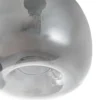 Lámpara colgante Lindby Marla, 6 luces, cristal, gris humo