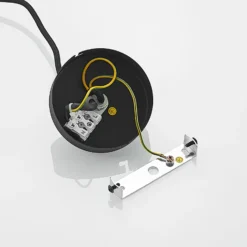 Lámpara colgante Lindby Narisara, Ø 40 cm, E27, negro-oro