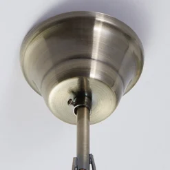 Lámpara colgante Lindby Otis, Ø 68 cm, 5 luces, blanca, cristal, E27
