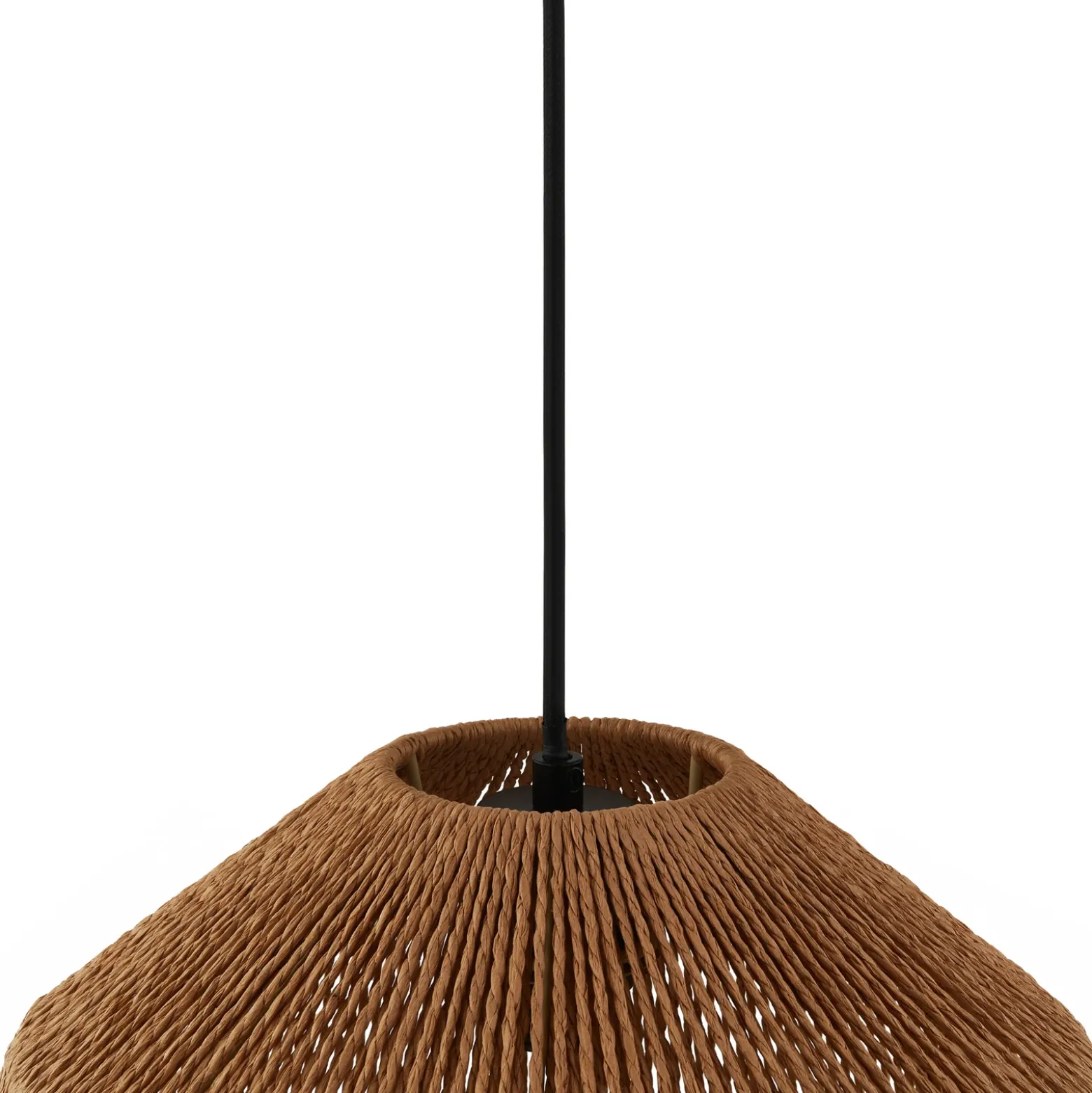 Lámpara colgante Lindby Otso, 40 cm de altura, bambú, E27
