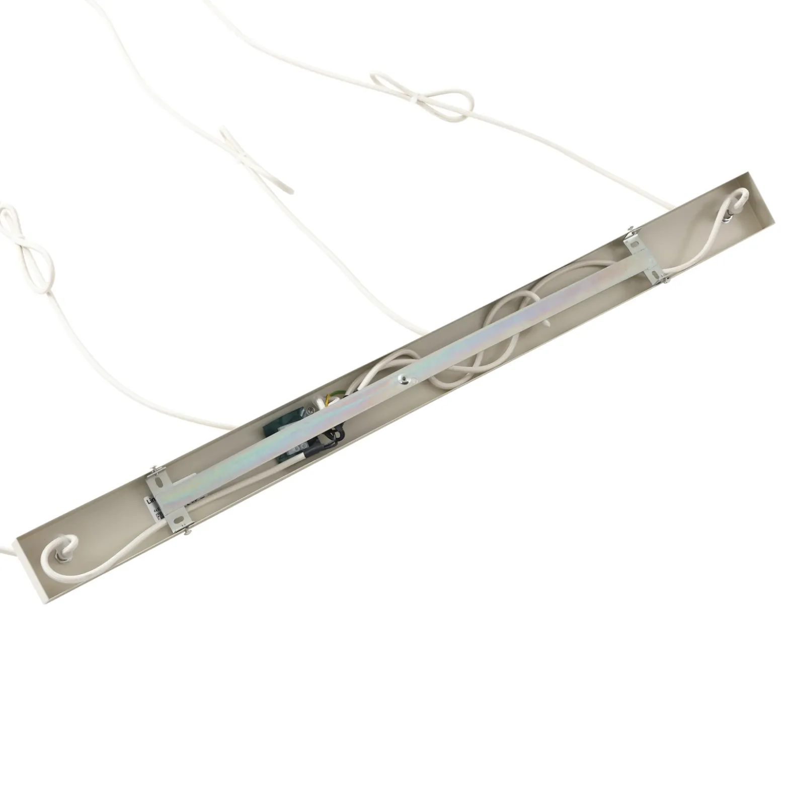 Lámpara colgante Lindby Ovelia, beige, 4 luces, metal, E27
