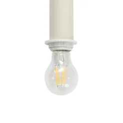 Lámpara colgante Lindby Ovelia, beige, 4 luces, metal, E27