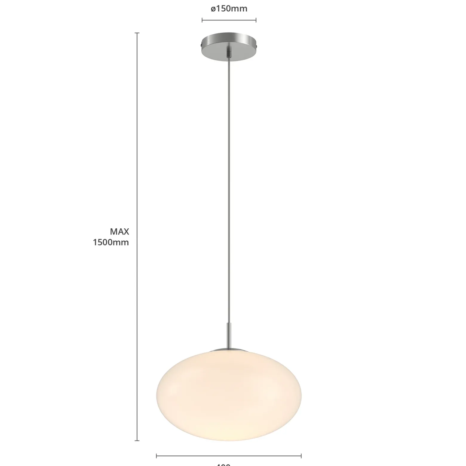 Lámpara colgante Lindby Sonika, Ø 40 cm, color níquel, cristal, E27