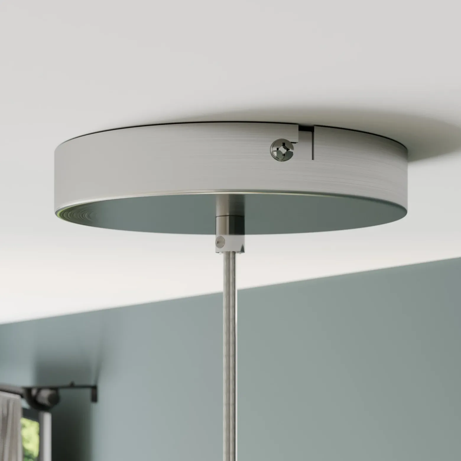 Lámpara colgante Lindby Sonika, Ø 40 cm, color níquel, cristal, E27