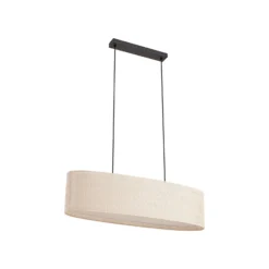 Lámpara colgante Lindby Soula, 78 cm, beige, plástico, E27