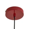 Lámpara colgante Lindby Tivra, rojo brillante, Ø 35 cm, metal
