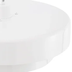 Lámpara colgante Lindby Tivra, blanco brillante, Ø 35 cm, metal