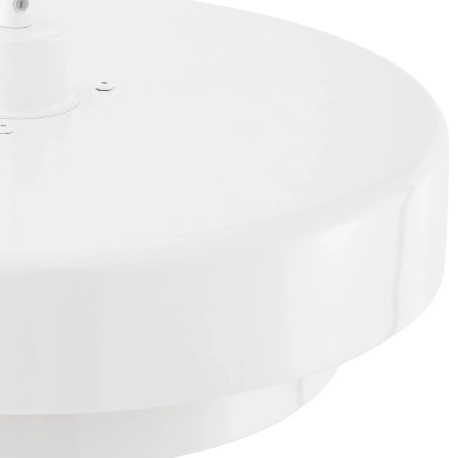Lámpara colgante Lindby Tivra, blanco brillante, Ø 35 cm, metal