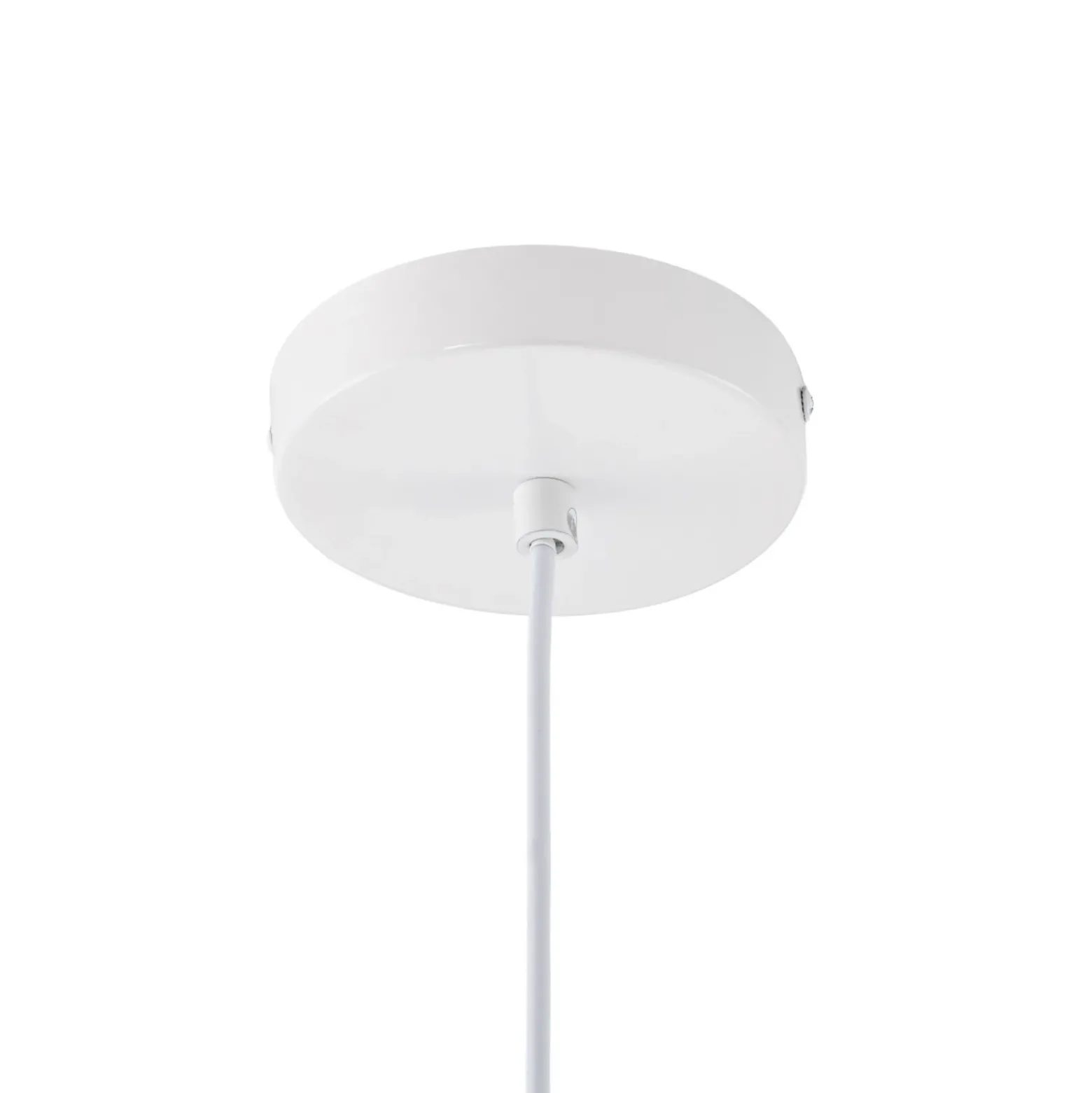 Lámpara colgante Lindby Tivra, blanco brillante, Ø 35 cm, metal