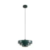 Lámpara colgante Lindby Tivra, verde brillante, Ø 35 cm, metal