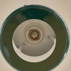Lámpara colgante Lindby Tivra, verde brillante, Ø 35 cm, metal