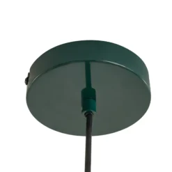 Lámpara colgante Lindby Tivra, verde brillante, Ø 35 cm, metal