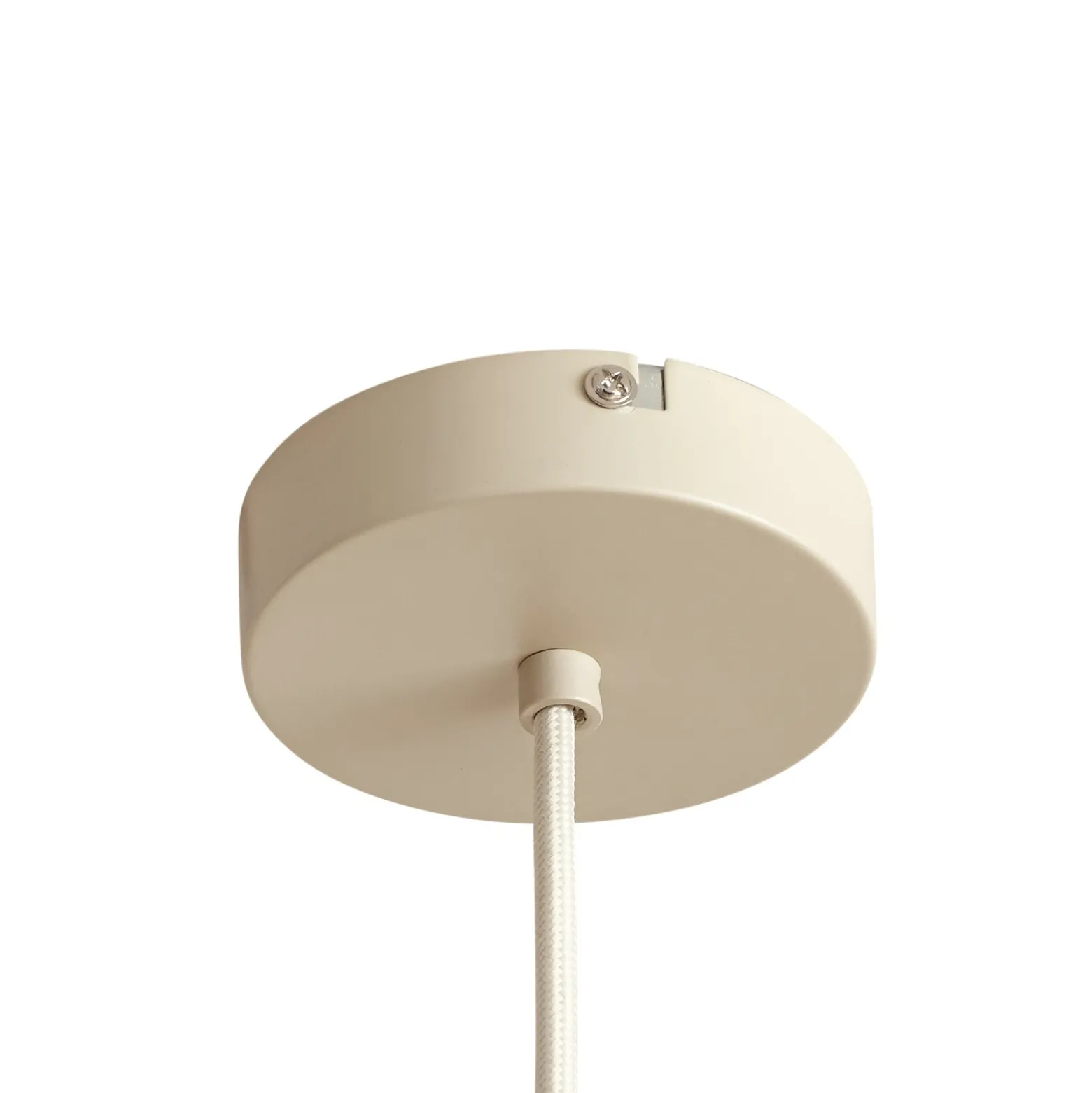 Lámpara colgante Lindby Valdorin, beige, papel, longitud 75 cm