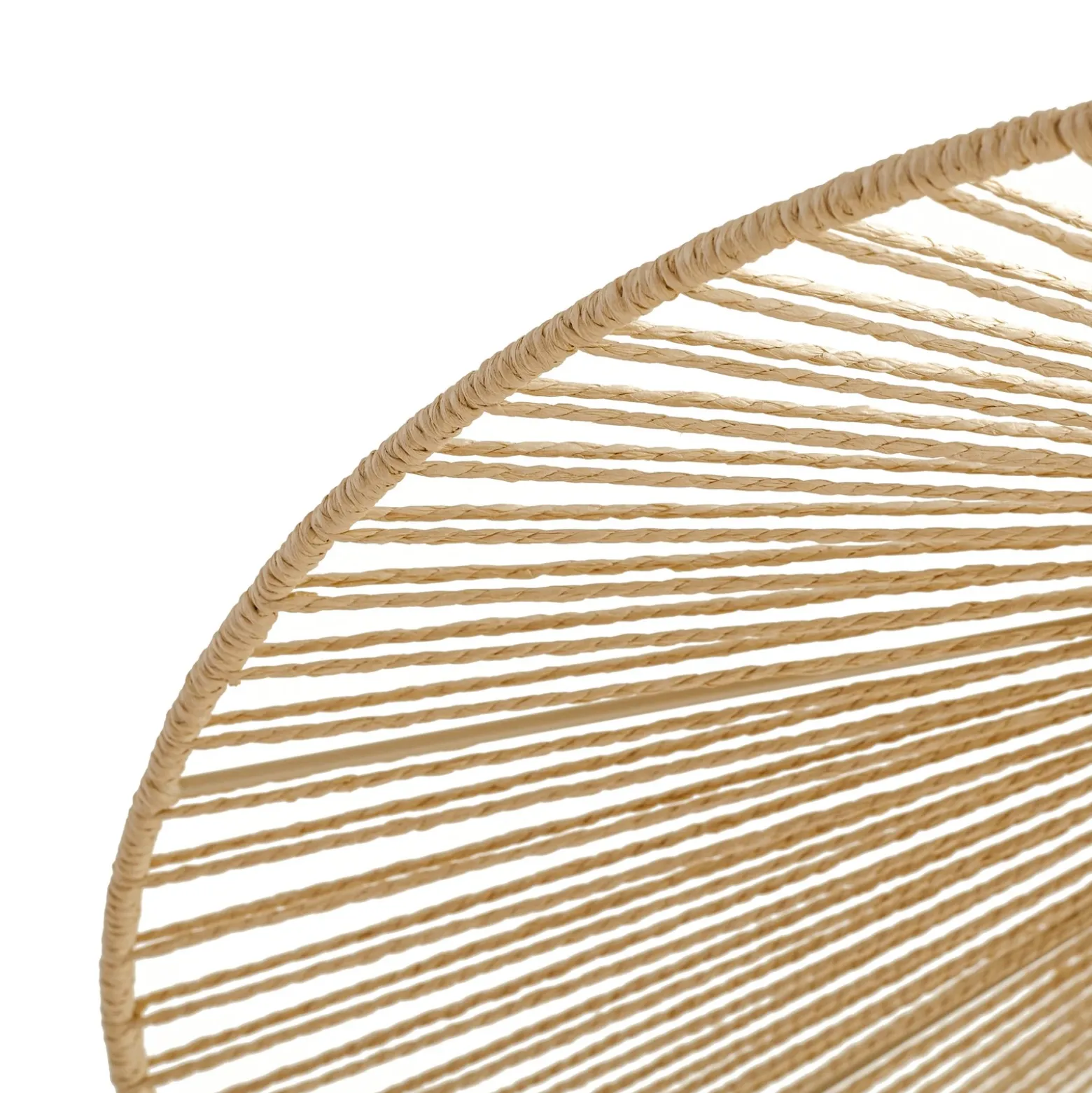 Lámpara colgante Lindby Valdorin, beige, papel, longitud 75 cm