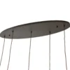 Lámpara colgante Lindby Valentina, E27, 125,5 cm de altura, gris, cristal