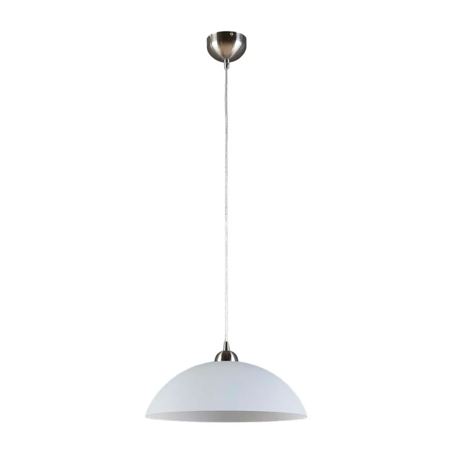 Lámpara colgante Lindby Valeria, blanca, cristal, Ø 40 cm, E27