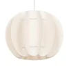 Lámpara colgante Lindby Winslow, blanco crema, Ø 35 cm, E27
