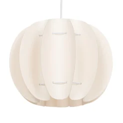 Lámpara colgante Lindby Winslow, blanco crema, Ø 35 cm, E27