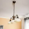 Lámpara colgante lineal Casale, 3 luces, longitud 74 cm