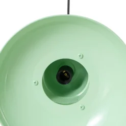 Lámpara colgante Lorenz, verde menta, Ø 34 cm, metal, E27