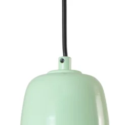 Lámpara colgante Lorenz, verde menta, Ø 34 cm, metal, E27
