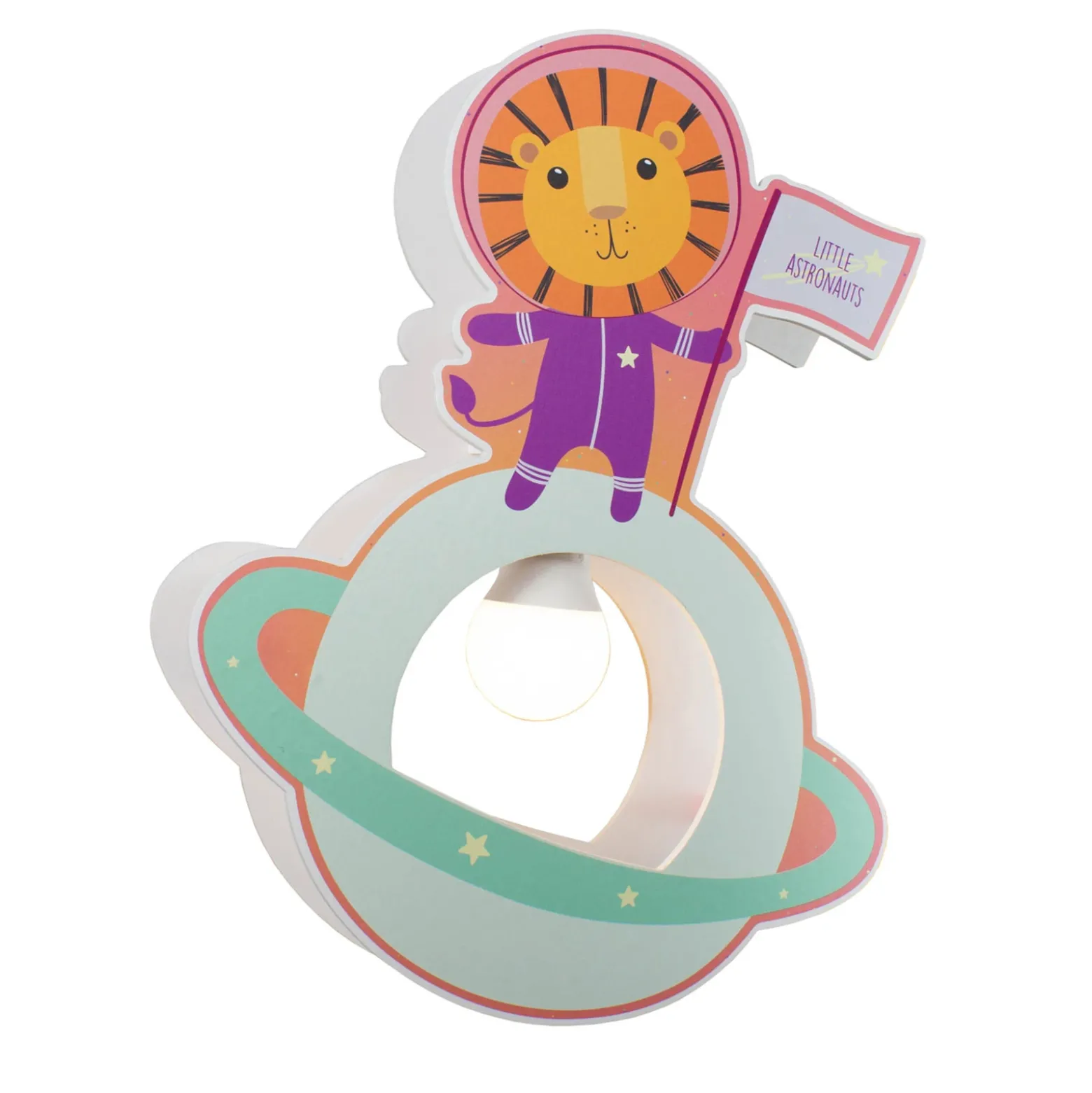 Lámpara colgante Lowe para habitación infantil Little Astronauts
