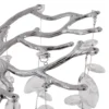 Lámpara colgante Lucande Bellora, 101 cm, acero inoxidable, cristal