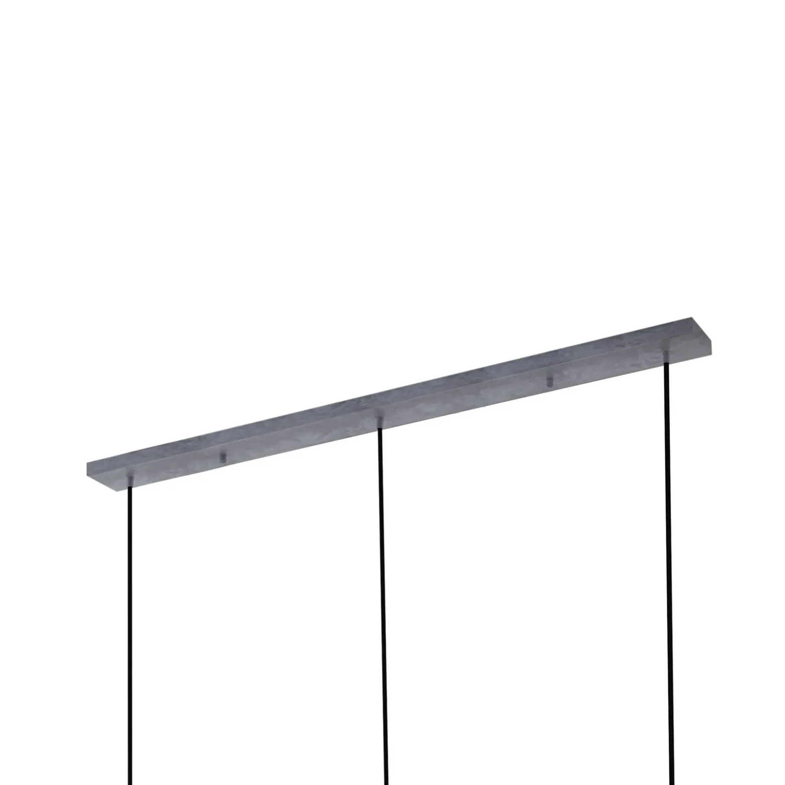 Lámpara colgante Lucande Brillar, gris humo, cristal, 3 luces, 128 cm