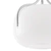 Lámpara colgante Lucande Christo, Ø 42 cm, cromado/blanco, cristal