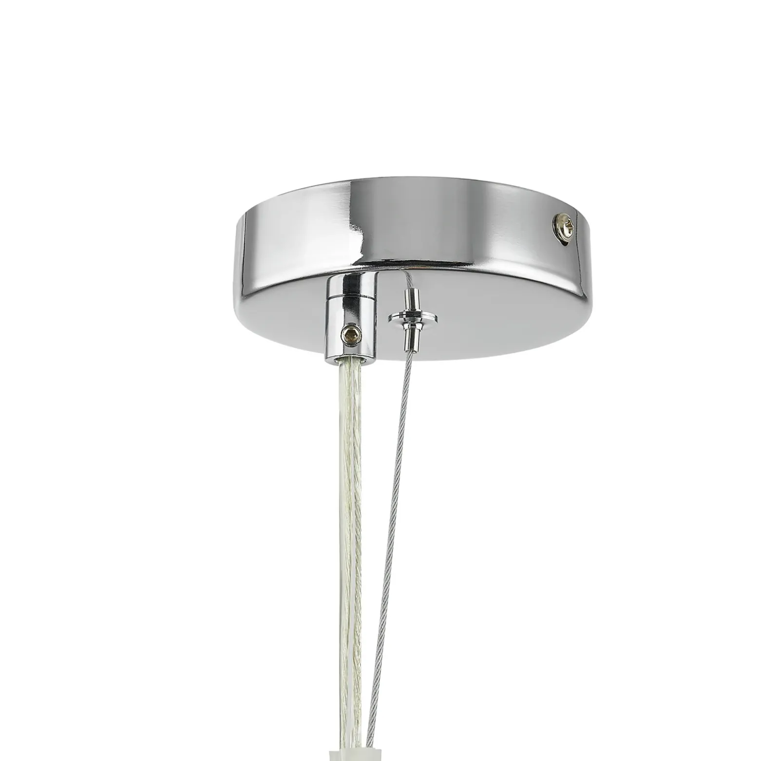 Lámpara colgante Lucande Diborah, Ø 50 cm, multicolor, cristal, G9