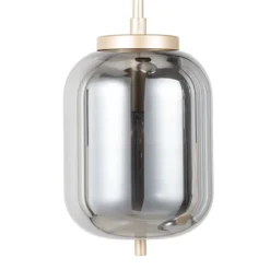 Lámpara colgante Lucande Elani, 3 luces, Ø 36 cm, cristal