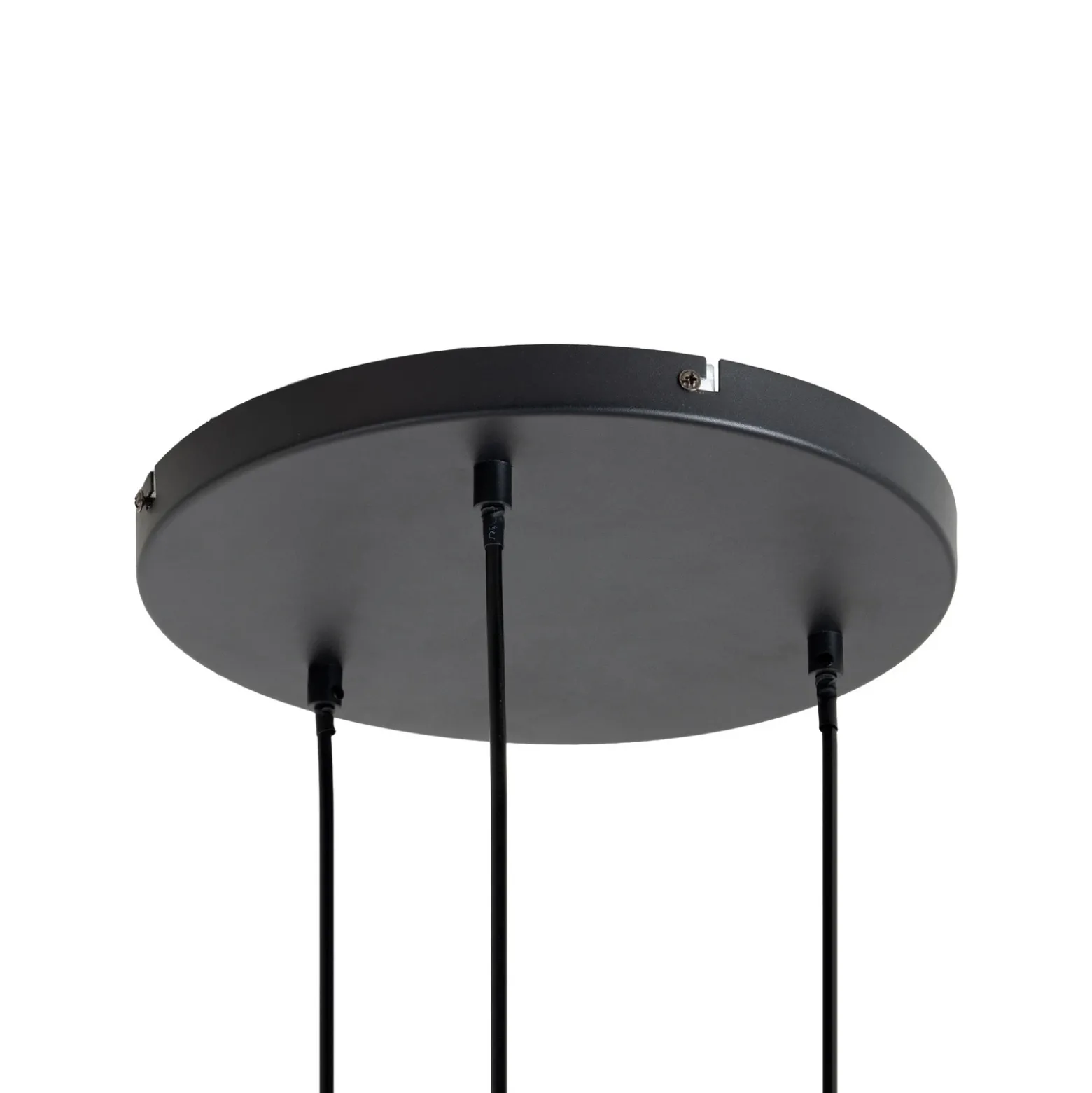 Lámpara colgante Lucande Elani, 3 luces, Ø 36 cm, cristal