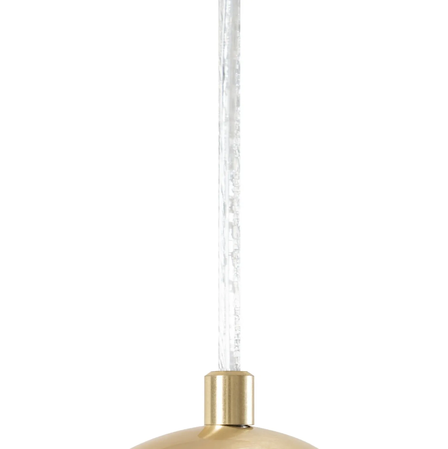 Lámpara colgante Lucande Lunelle, latón, cristal, 4 luces, Ø 40 cm