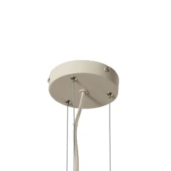 Lámpara colgante Lucande Melori, madera, color natural, Ø 51 cm, E27