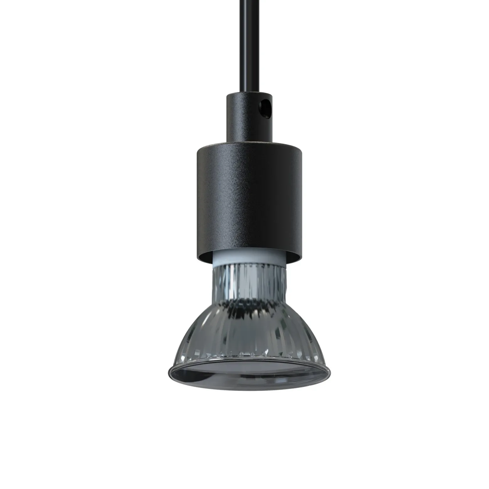 Lámpara colgante Lucande Narion, negra/de colores, 6 luces