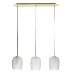 Lámpara colgante Lucande Taylan de 3 luces, alargada