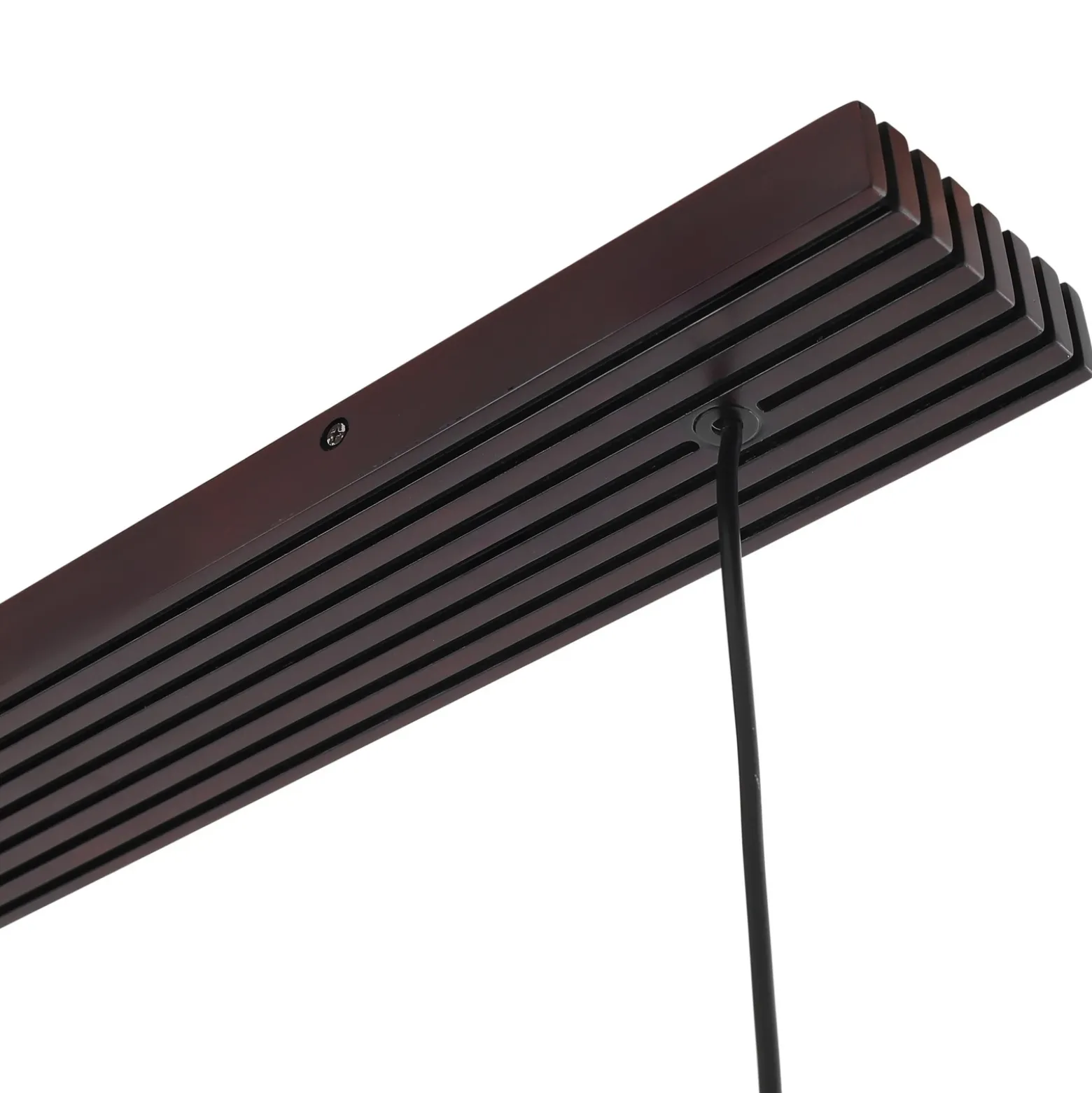 Lámpara colgante Lucande Veloura, 3 luces, 84 cm, cristal, madera