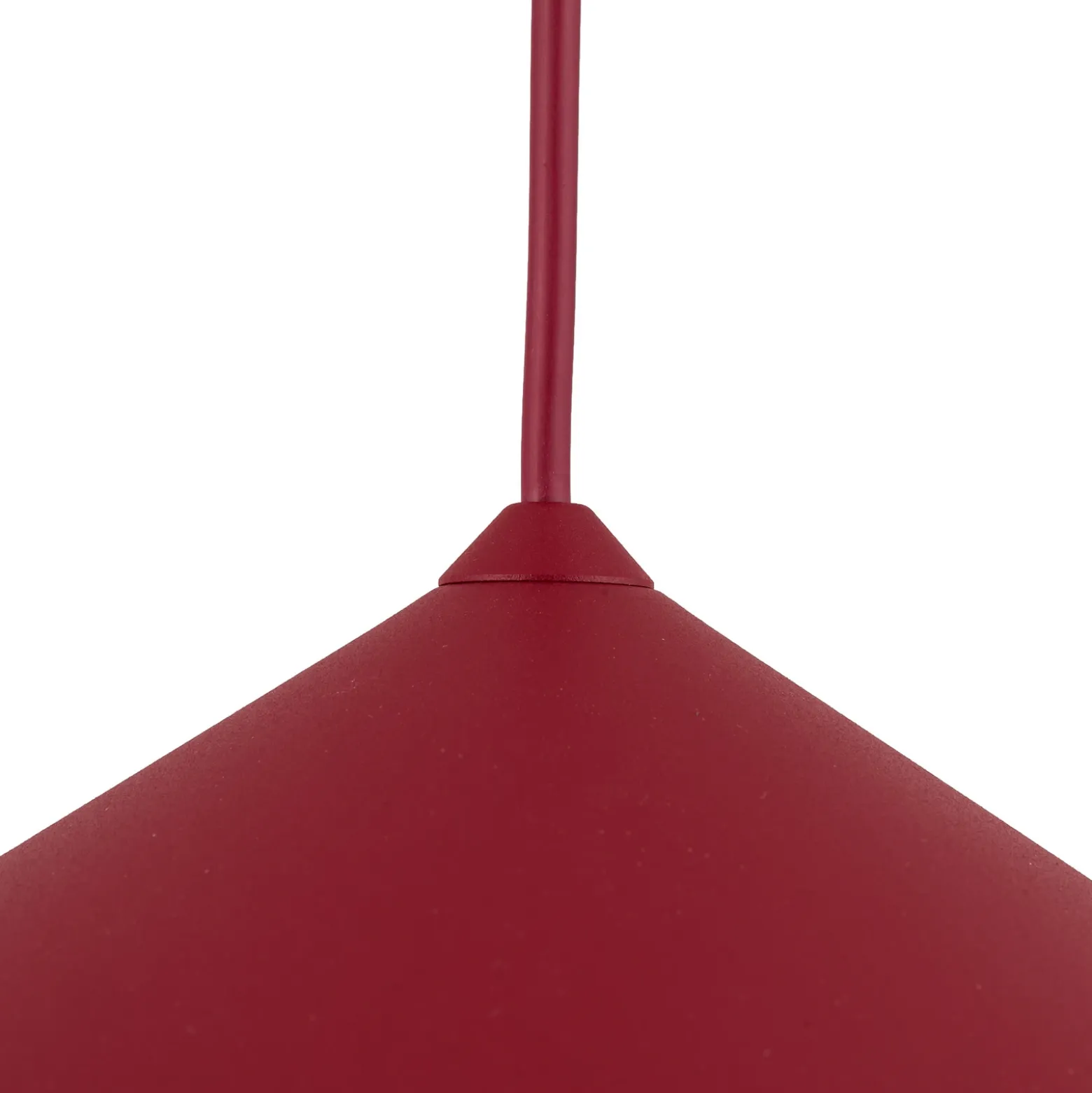 Lámpara colgante Lume L, color burdeos, metal, Ø 40 cm, GX53