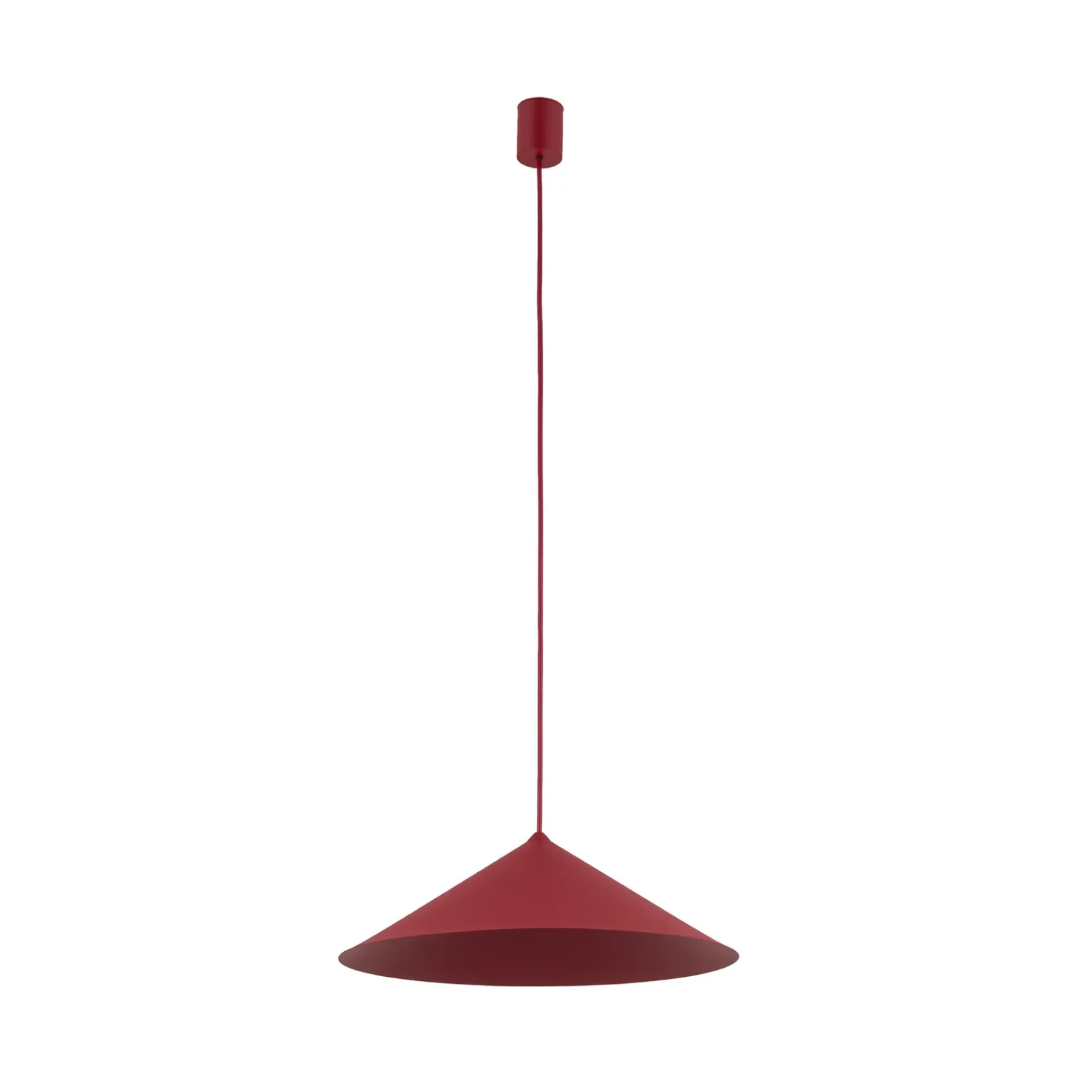 Lámpara colgante Lume L, color burdeos, metal, Ø 40 cm, GX53