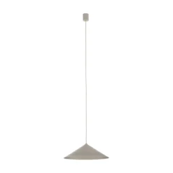 Lámpara colgante Lume L, color gris-beige, metal, Ø 40 cm, GX53