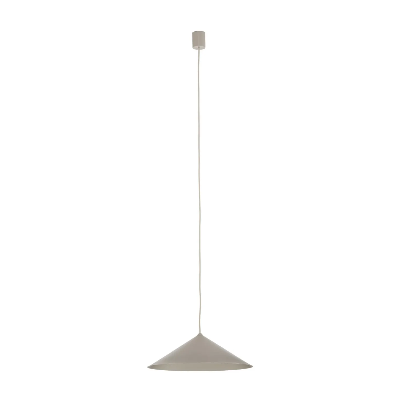 Lámpara colgante Lume L, color gris-beige, metal, Ø 40 cm, GX53